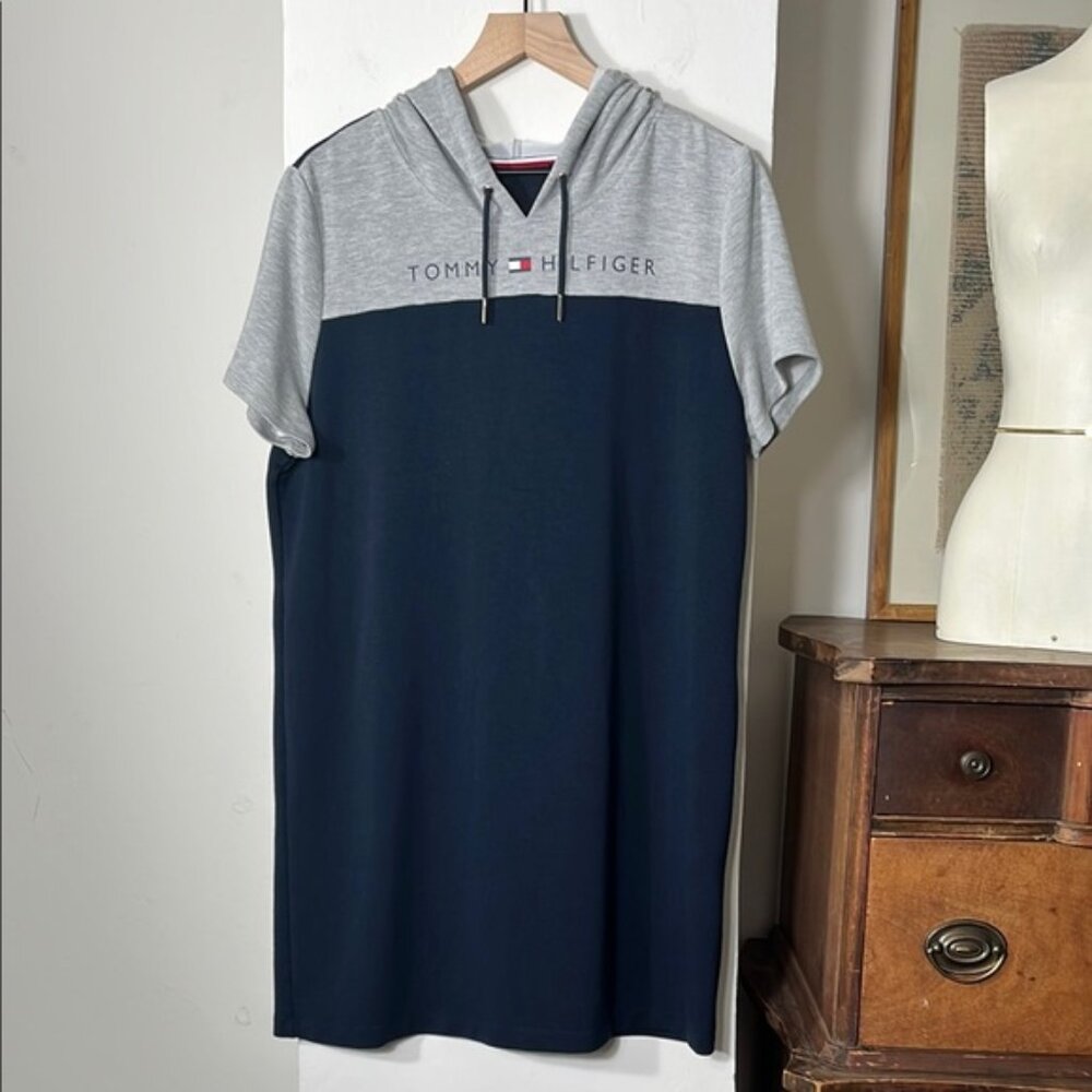 Tommy Hilfiger Gray and Blue dress